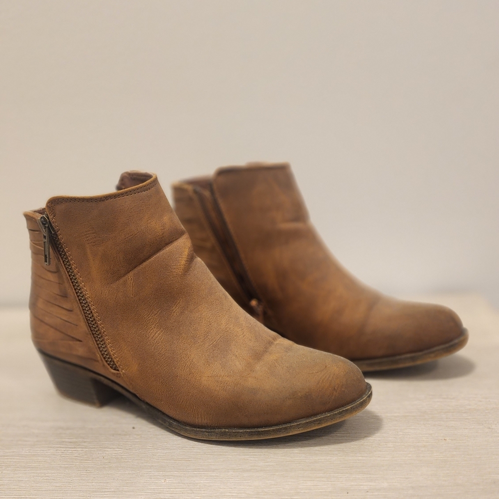 Madden Girl Tan Ankle Booties